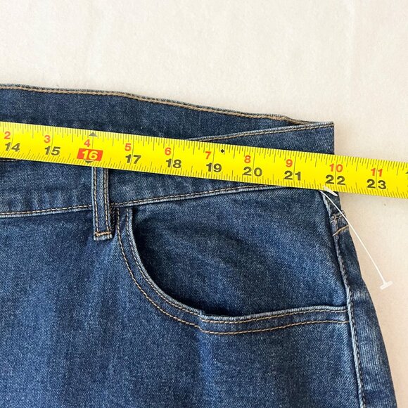 Abbott Elementary Women's Stretch Flare Leg Blue Denim Jeans Plus Size 22W - Picture 8 of 10